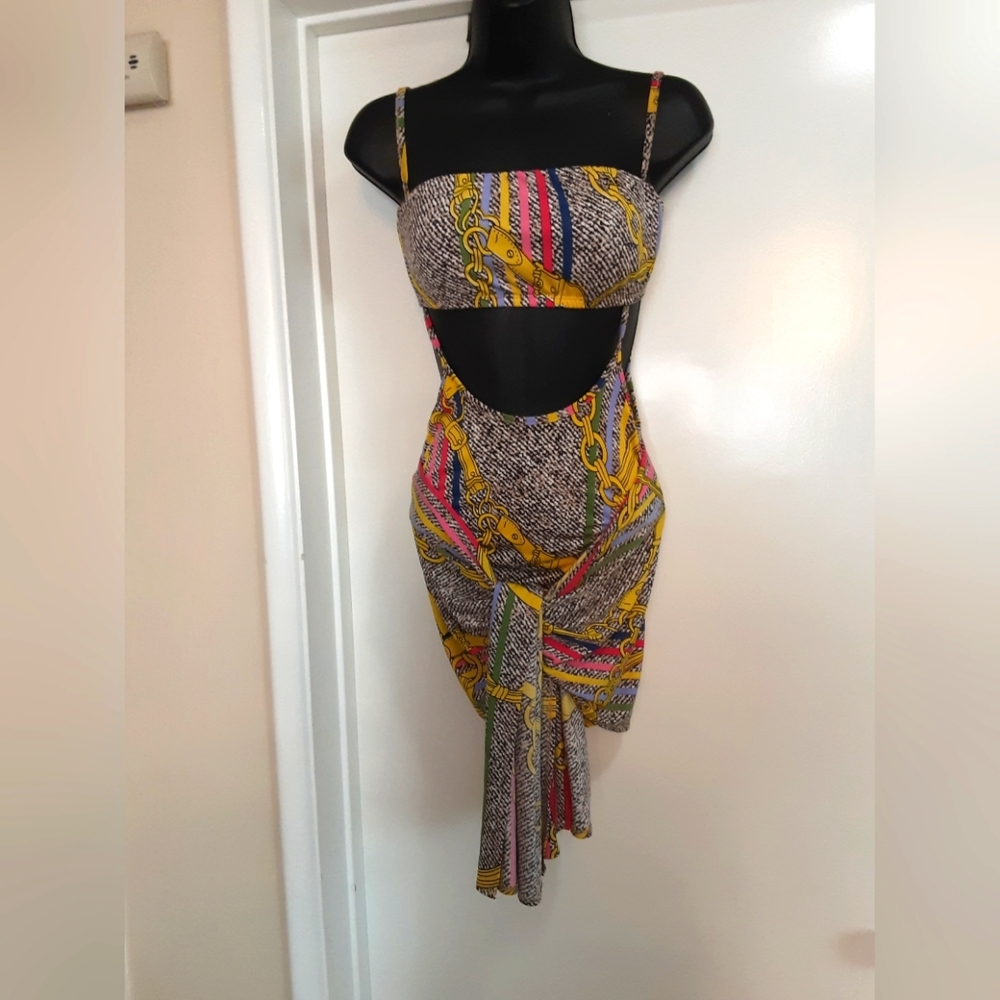 Multicolored 3-Piece Swim Suit